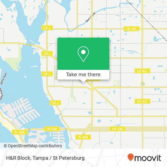 H&R Block map