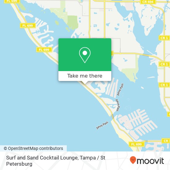 Surf and Sand Cocktail Lounge map