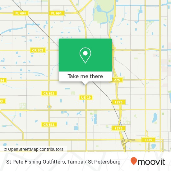 St Pete Fishing Outfitters map