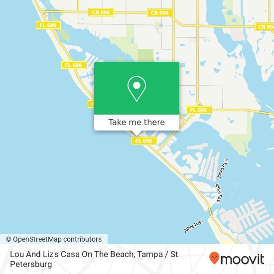 Lou And Liz's Casa On The Beach map