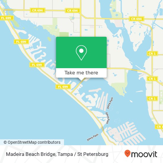 Mapa de Madeira Beach Bridge