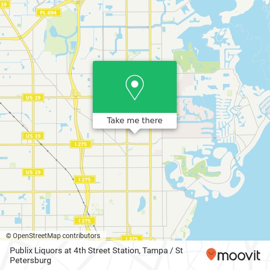 Mapa de Publix Liquors at 4th Street Station