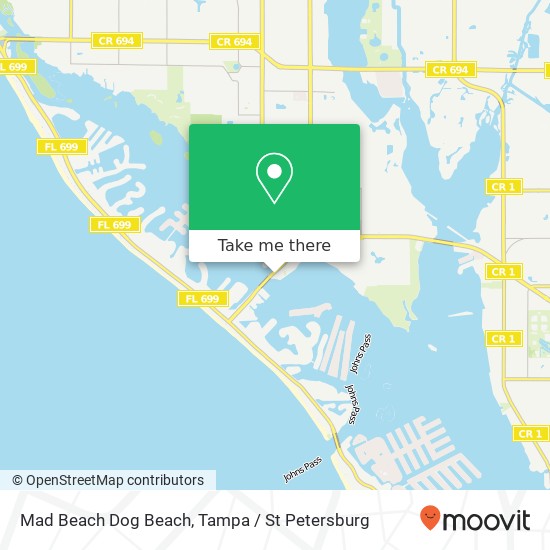 Mapa de Mad Beach Dog Beach