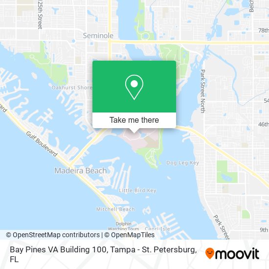 Mapa de Bay Pines VA Building 100