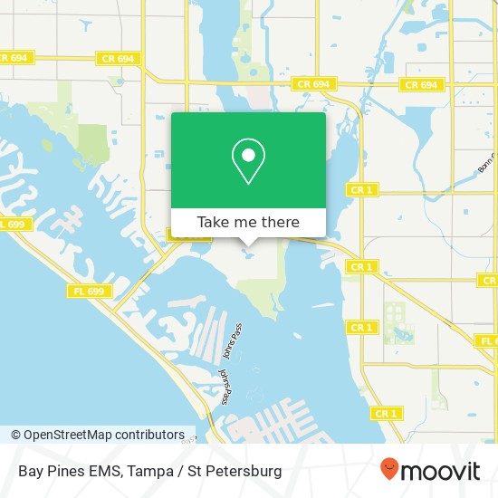 Bay Pines EMS map