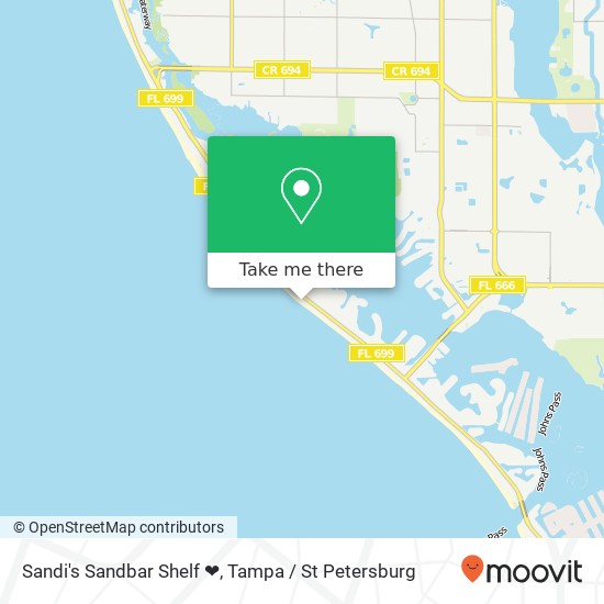 Mapa de Sandi's Sandbar Shelf ❤️
