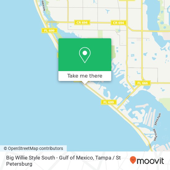 Mapa de Big Willie Style South - Gulf of Mexico