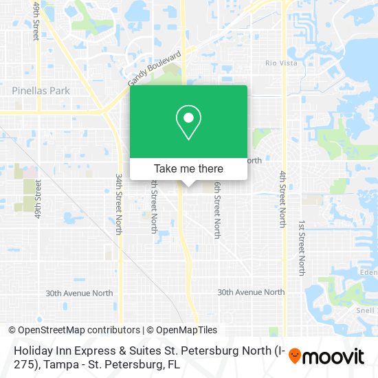 Holiday Inn Express & Suites St. Petersburg North (I-275) map