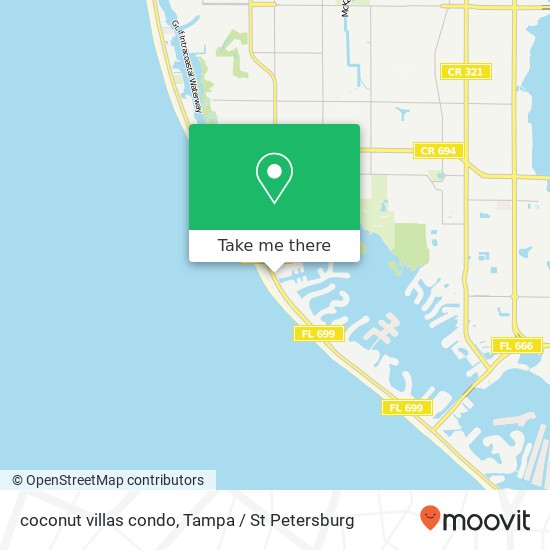 coconut villas condo map