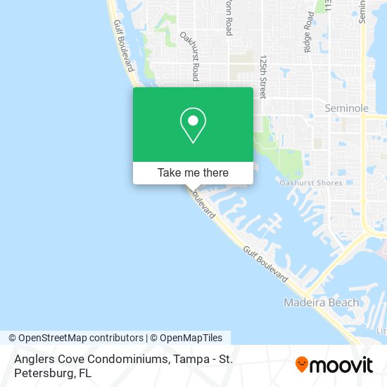 Anglers Cove Condominiums map