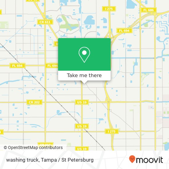 Mapa de washing truck