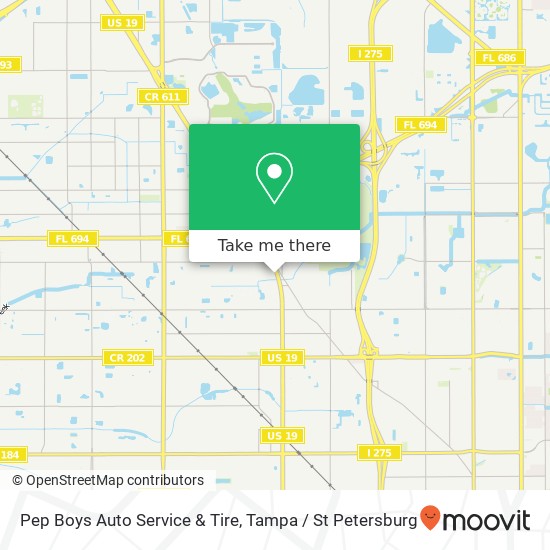 Pep Boys Auto Service & Tire map