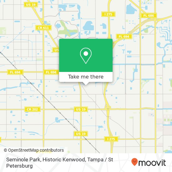 Seminole Park, Historic Kenwood map