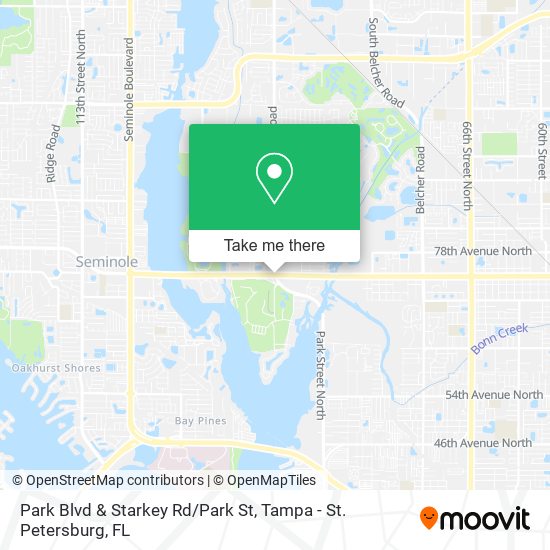 Mapa de Park Blvd & Starkey Rd/Park St