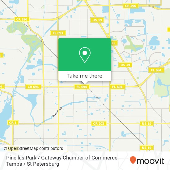 Pinellas Park / Gateway Chamber of Commerce map