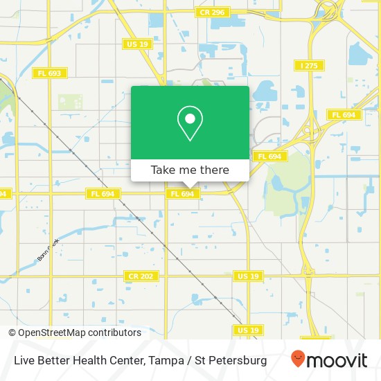 Mapa de Live Better Health Center
