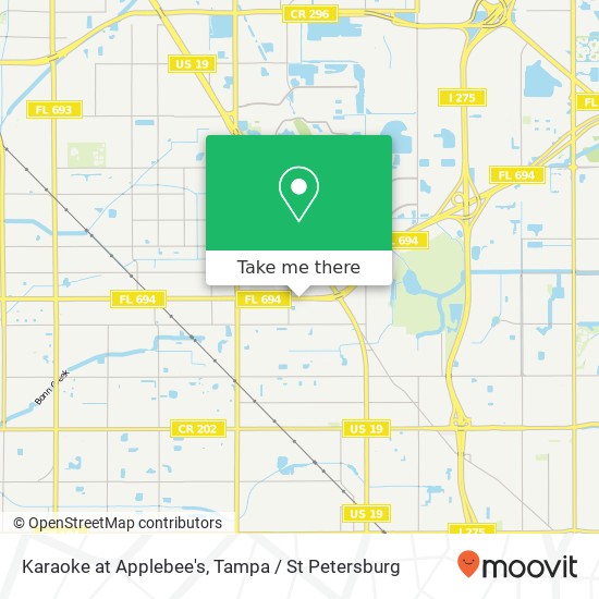 Karaoke at Applebee's map