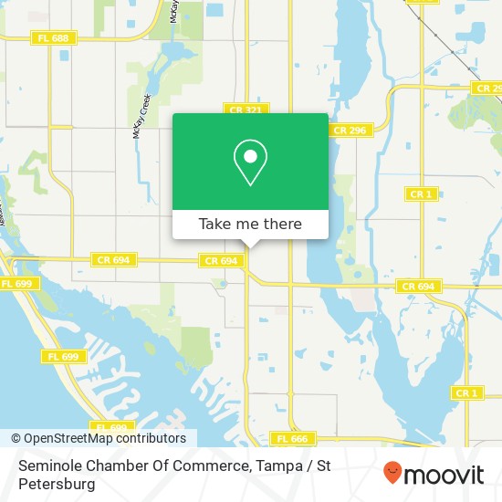 Seminole Chamber Of Commerce map