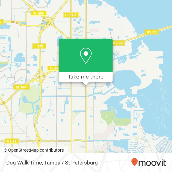 Dog Walk Time map