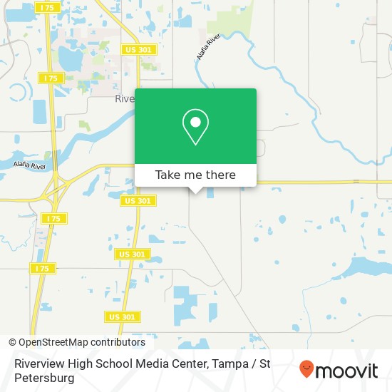 Mapa de Riverview High School Media Center