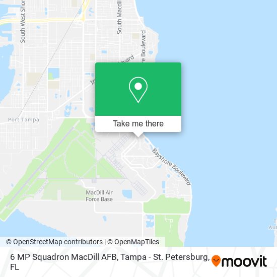 Mapa de 6 MP Squadron MacDill AFB