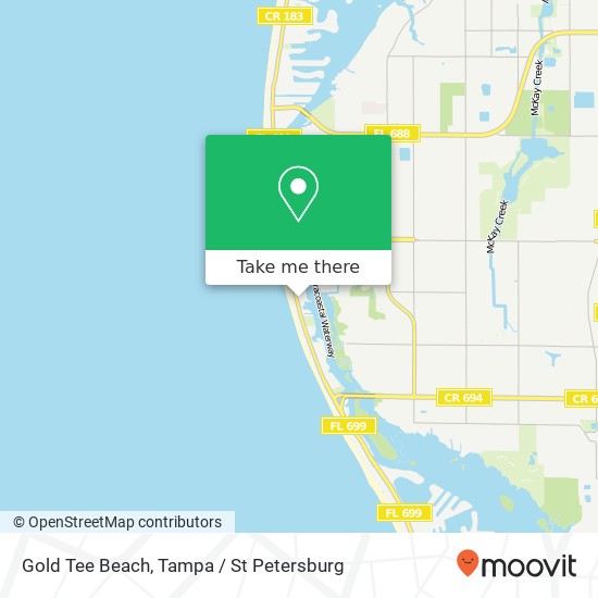 Mapa de Gold Tee Beach