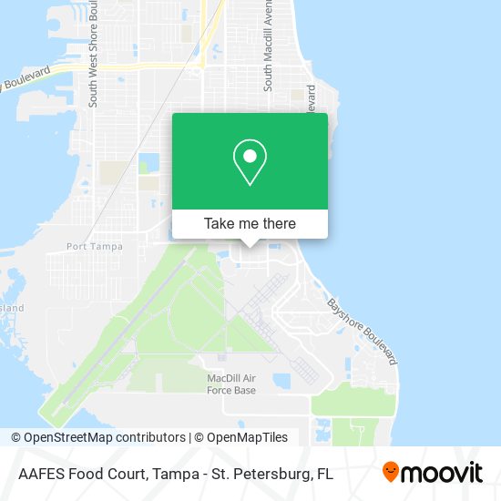 Mapa de AAFES Food Court
