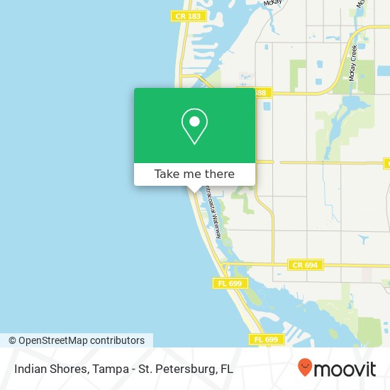 Indian Shores map