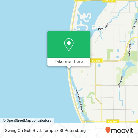 Swing On Gulf Blvd map