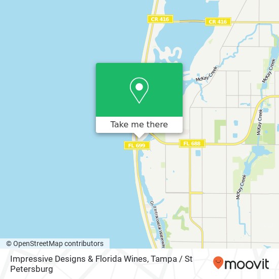 Impressive Designs & Florida Wines map