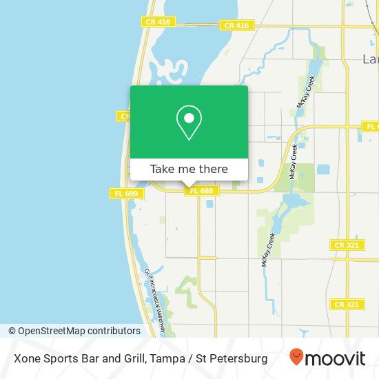 Xone Sports Bar and Grill map