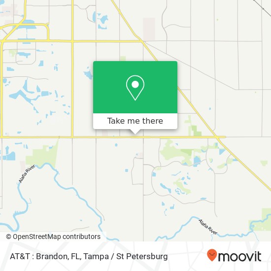 Mapa de AT&T : Brandon, FL