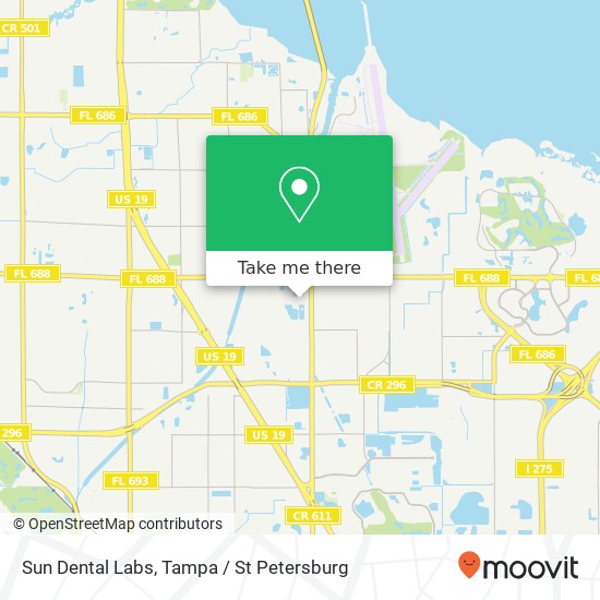 Sun Dental Labs map