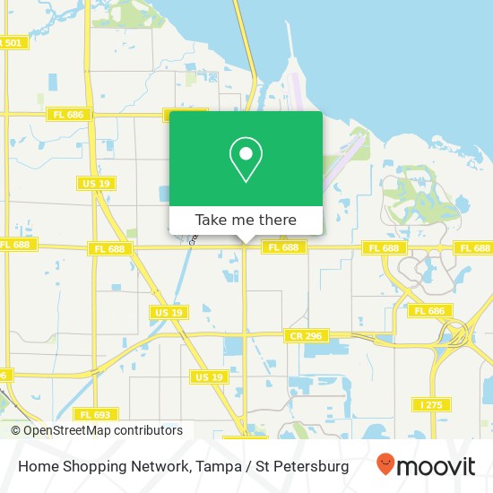 Mapa de Home Shopping Network