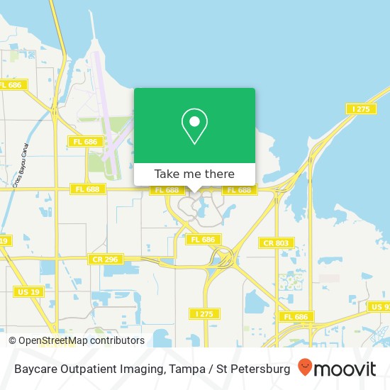 Baycare Outpatient Imaging map