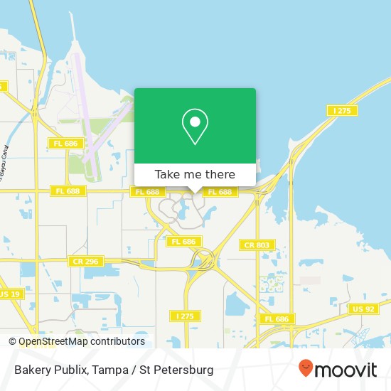 Mapa de Bakery Publix