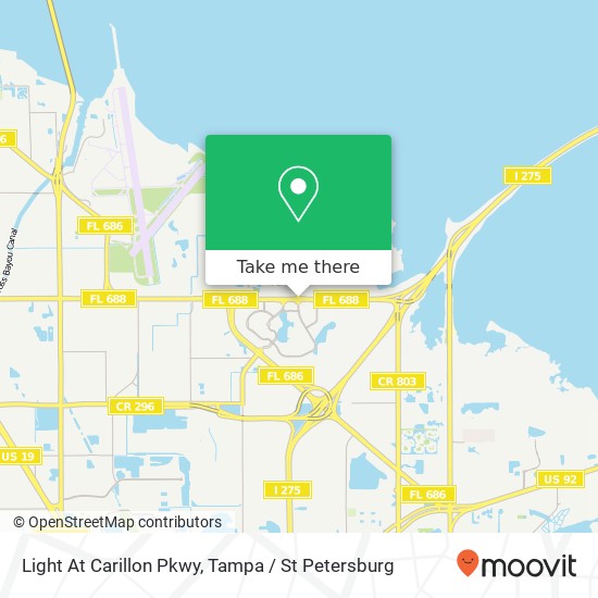 Light At Carillon Pkwy map