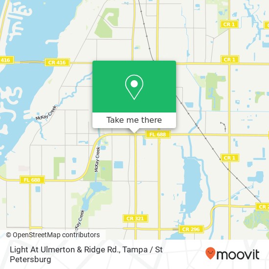 Light At Ulmerton & Ridge Rd. map