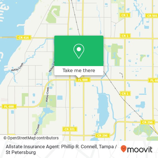 Mapa de Allstate Insurance Agent: Phillip R. Connell