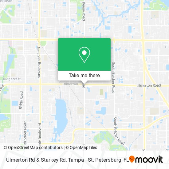 Ulmerton Rd & Starkey Rd map