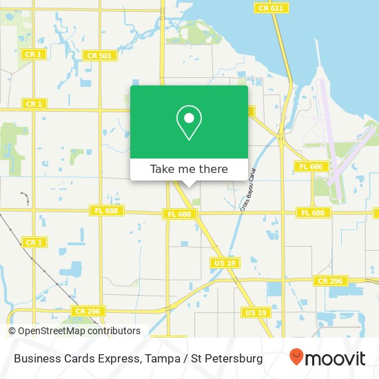 Business Cards Express map