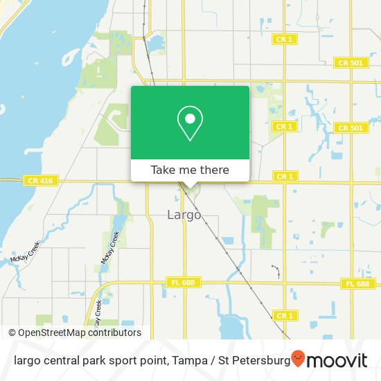 largo central park sport point map