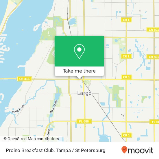 Proino Breakfast Club map