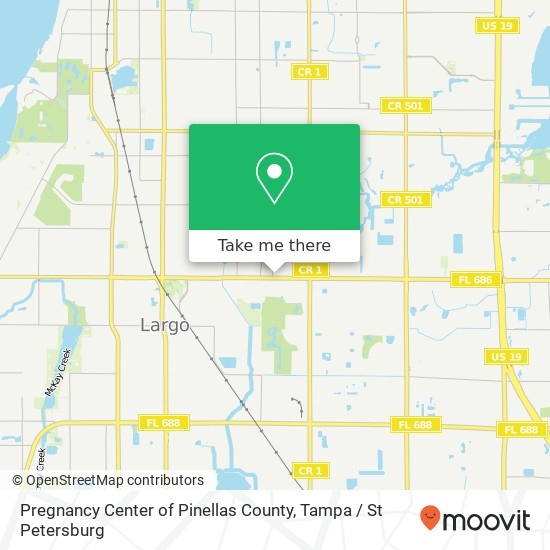 Mapa de Pregnancy Center of Pinellas County