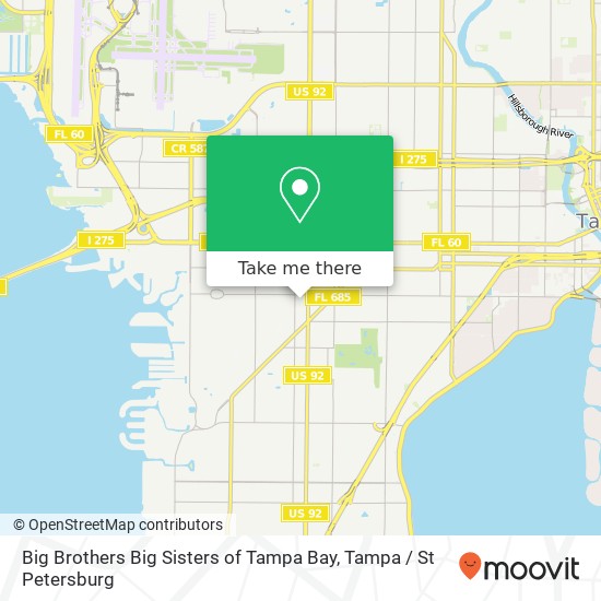 Mapa de Big Brothers Big Sisters of Tampa Bay