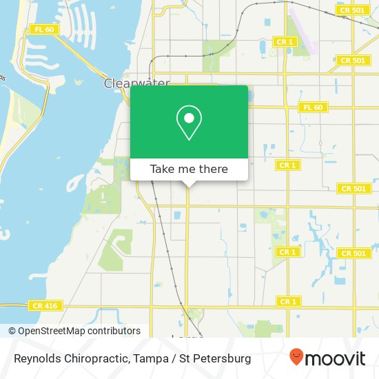 Reynolds Chiropractic map