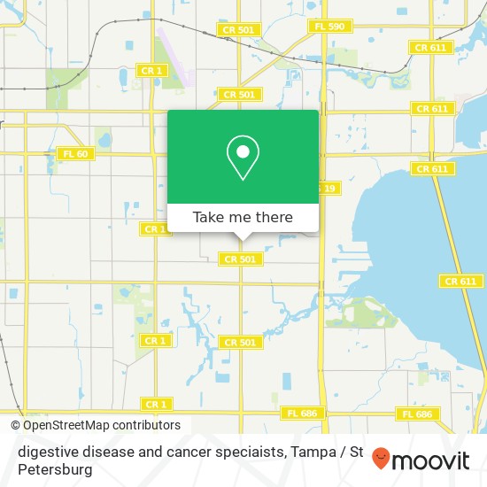 Mapa de digestive disease and cancer speciaists