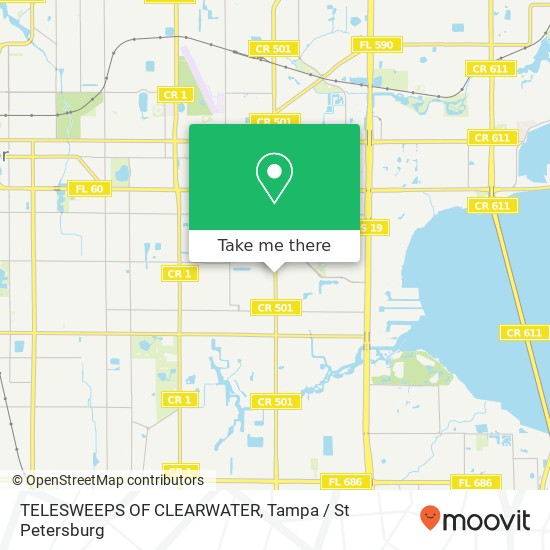 Mapa de TELESWEEPS OF CLEARWATER