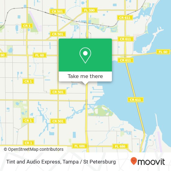 Tint and Audio Express map