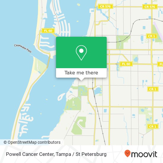 Powell Cancer Center map
